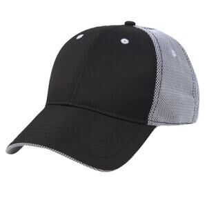 AHEAD Performance Mesh Back Cap 2 Tone Nebula Baseball Hat Black White One Size